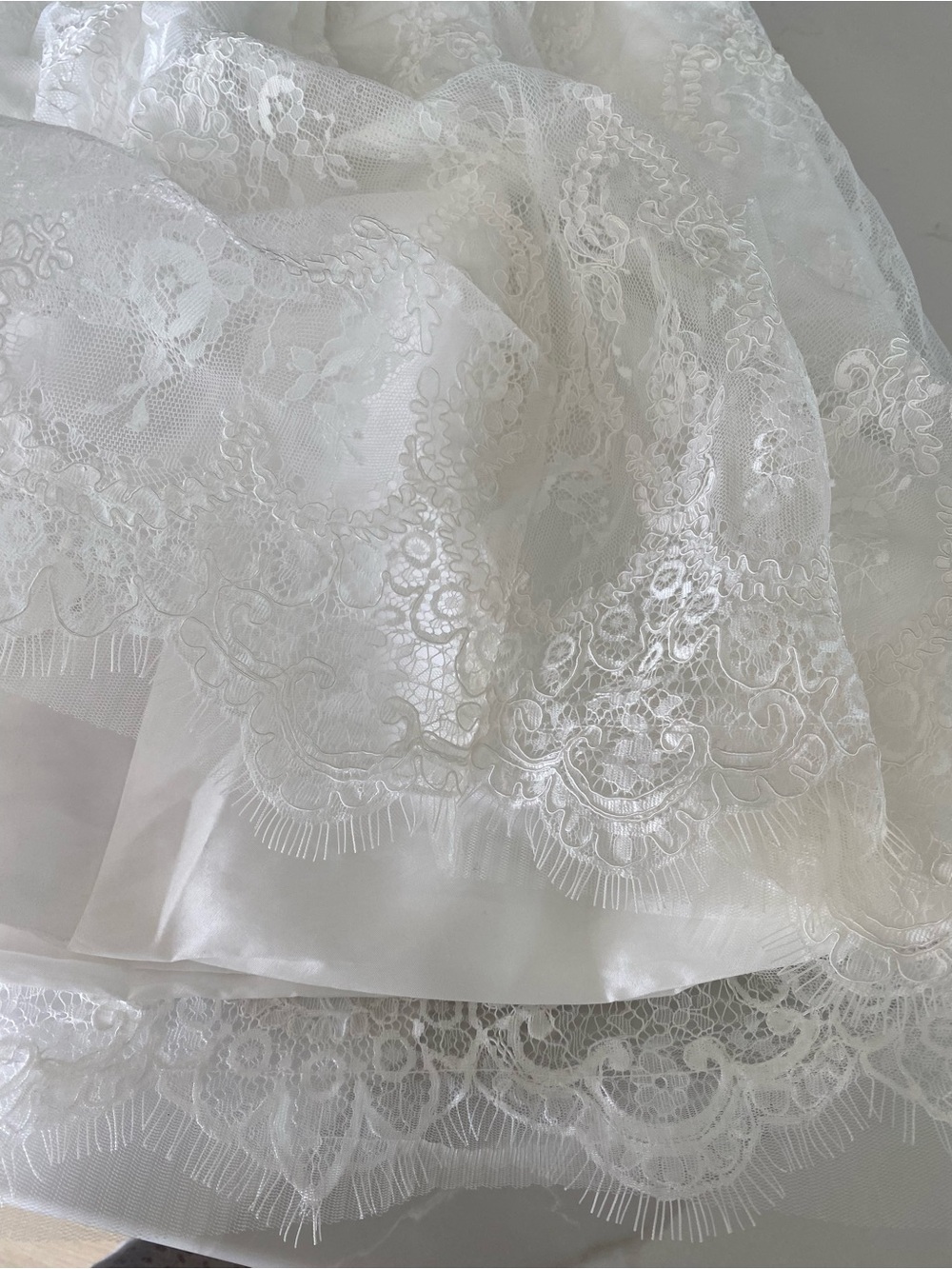 White Lace Infant Dress and Bonnet Set - Classic Baptism Attire - Picture 13 of 16